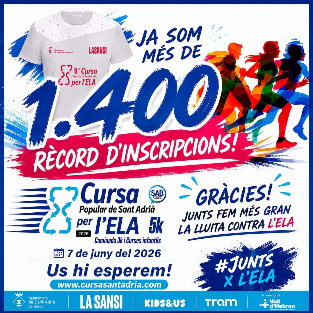 Cursa Solidària per l'ELA Sant Adrià de Besòs