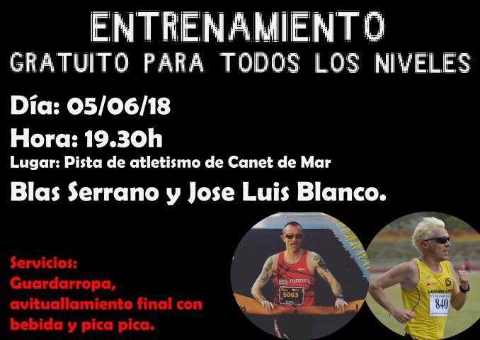 Ven a los entrenamientos para la Carrera de Sant Adria y del Masnou organizados por La Sansi