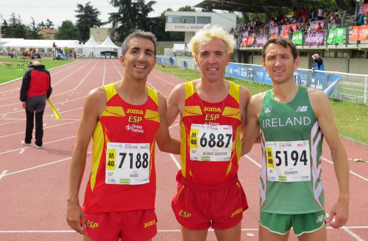 Blanco gana los 3.000m.obs en el Mundial master de Lyon