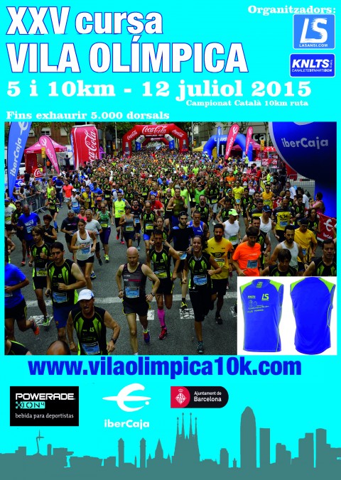 La 25ª Carrera Vila Olímpica de Barcelona se celebrará el 12/07/15