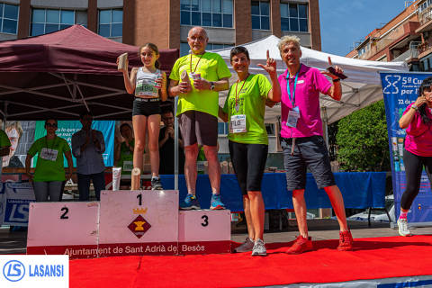 Gran matinal en la 5a carrera por Ela en Sant Adrià de Besòs