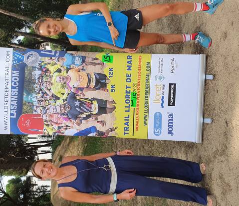 Sheila Avilés, mejor corredora española de montaña, ha entrenado hoy en Lloret de Mar, dentro de su preparación del Lloretrail 