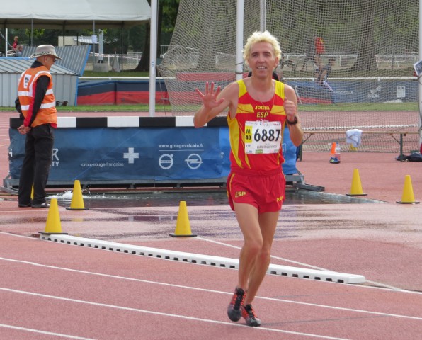 Blanco gana los 3.000m.obs en el Mundial master de Lyon