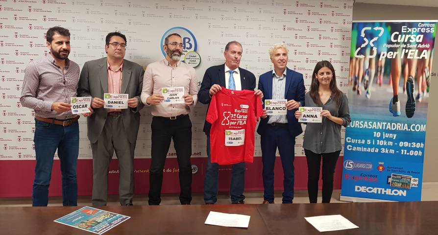 Presentada la 3a Cursa Correos Express Sant Adrià del Besòs per l’ELA