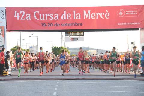 Artur Bossy and Gema Barrachina, winners of the Cursa de la Mercè 2020