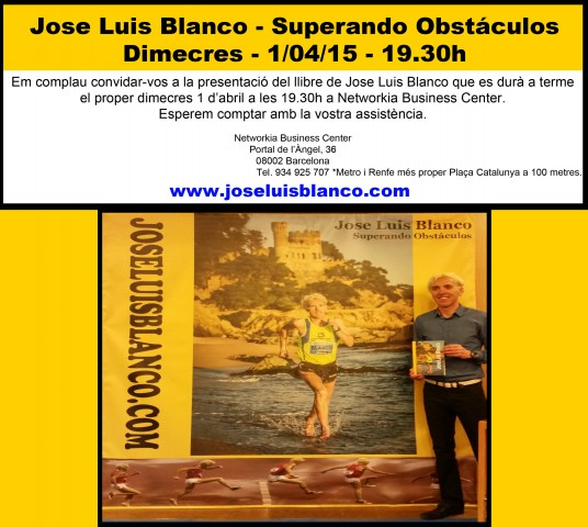 Presentació Llibre Jose Luis Blanco- 1/04/15 - 19.30h
