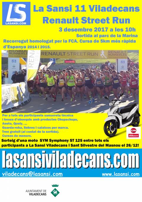 Renault Street Run Sansi de Viladecans de 5 y 10km 03/12/17 