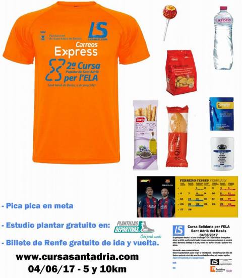 Ya son cerca de 1.000 inscritos en la 2a cursa popular Correos Express Sant Adrià por la Ela de 5 y 10km 04/06/17