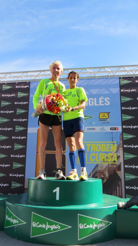 2 atletas del Club La Sansi el podio de la 36 ª Carrera del Corte Inglés