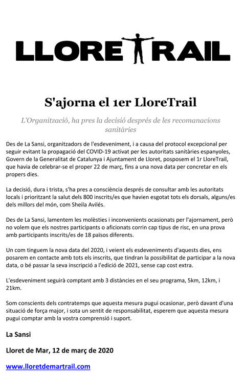 Ajornada Lloretrail