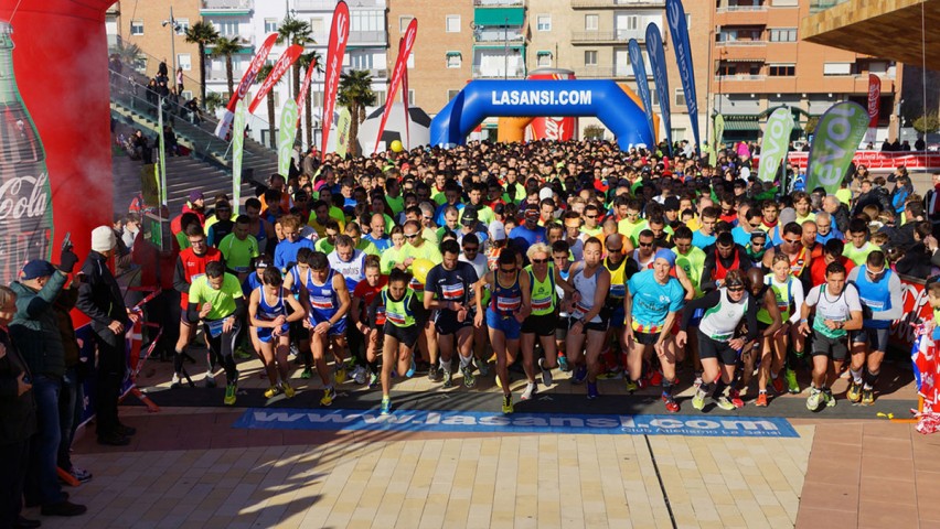 Los africanos Ilias Fifa y Fatima El Ouaja ganan la 1 ª Sansi de Lleida de 5km con éxito, más de 1.700 llegados