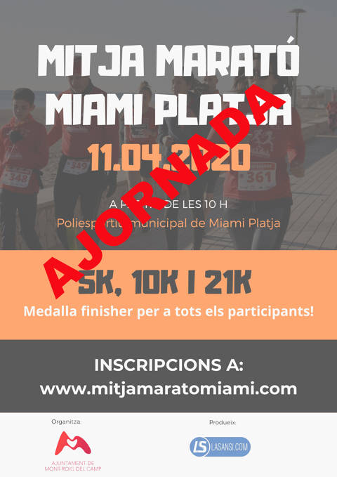 Miami Platja Half Marathon postponed