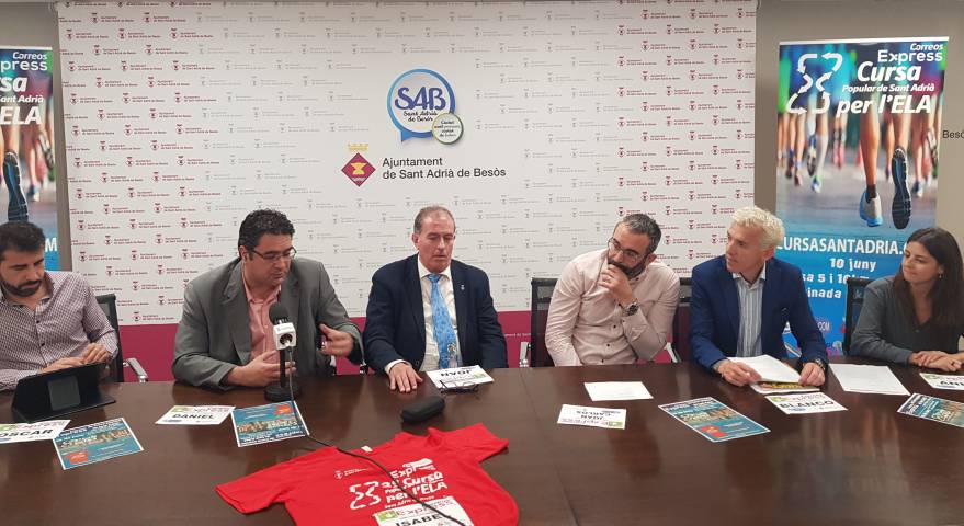 Presentada la 3a Cursa Correos Express Sant Adrià del Besòs per l’ELA