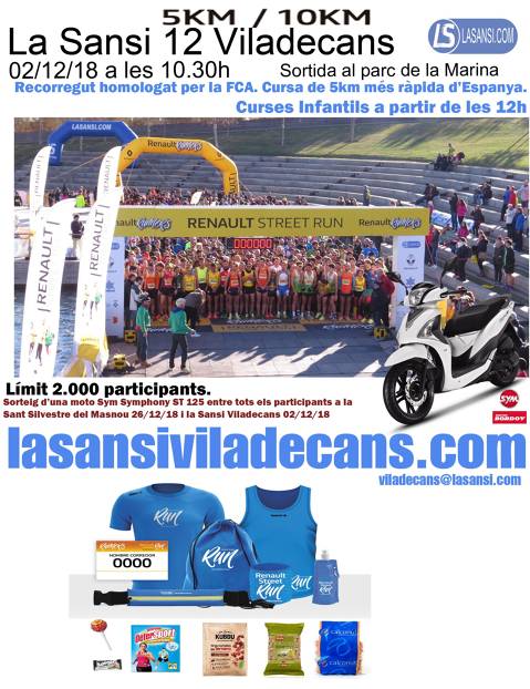 RENAULT STREET RUN SANSI VILADECANS DE 5 I 10KM 02/12/18