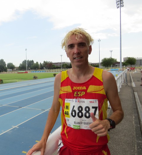 Blanco gana los 5000mts en el Mundial Master de Lyon