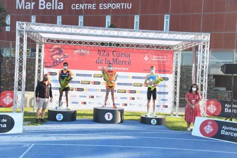 Artur Bossy and Gema Barrachina, winners of the Cursa de la Mercè 2020