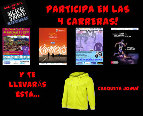 Nos adelantamos al Black Friday! Corre gratis!