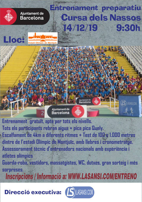 Open registrations to the Macroentreno Cursa dels Nassos 2019